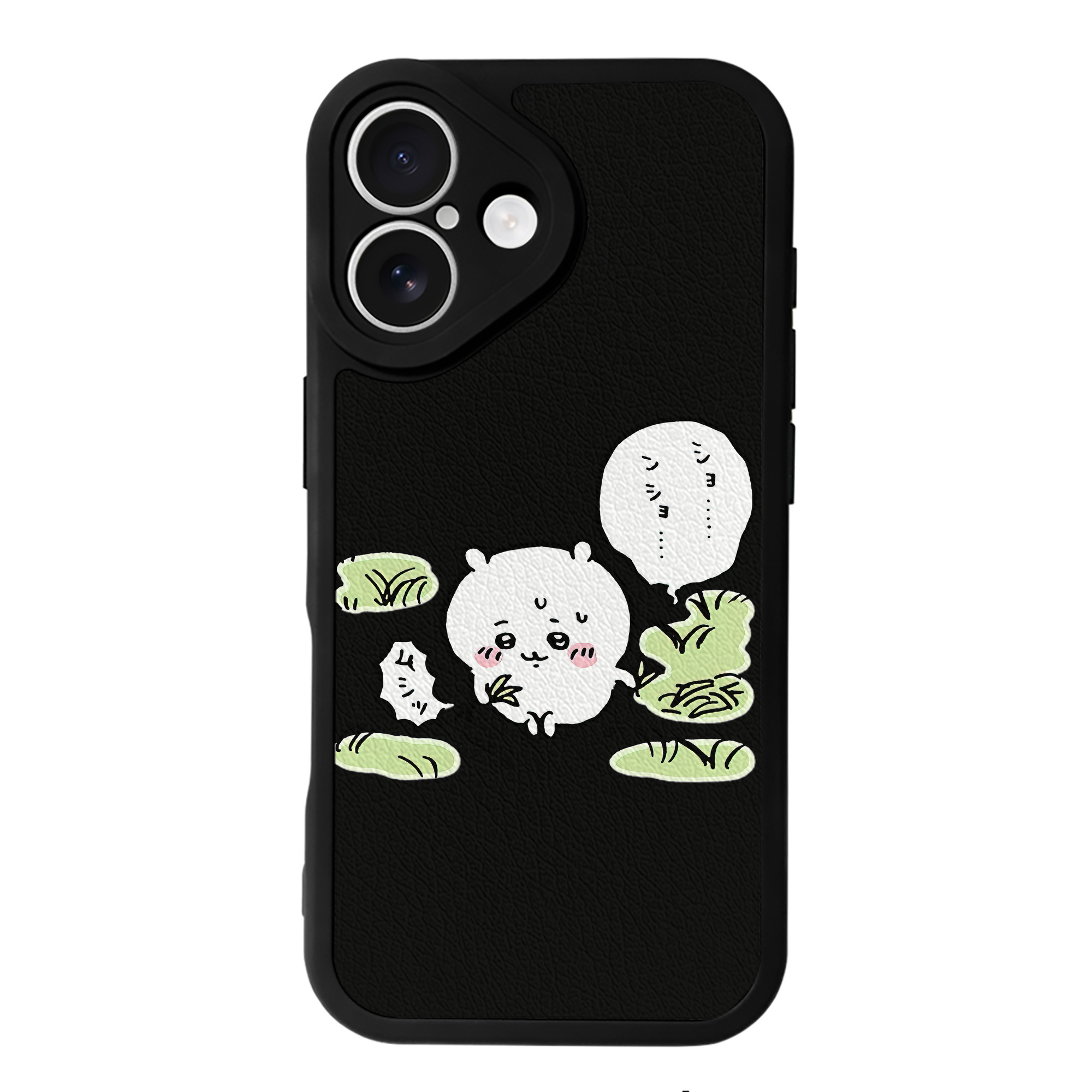 （画像用） ちいかわ ちいかわ Chii-kawa chiikawa 【iPhone 16シリーズ対応】シリコンスマホケース（レザー調） 材質：シリコン